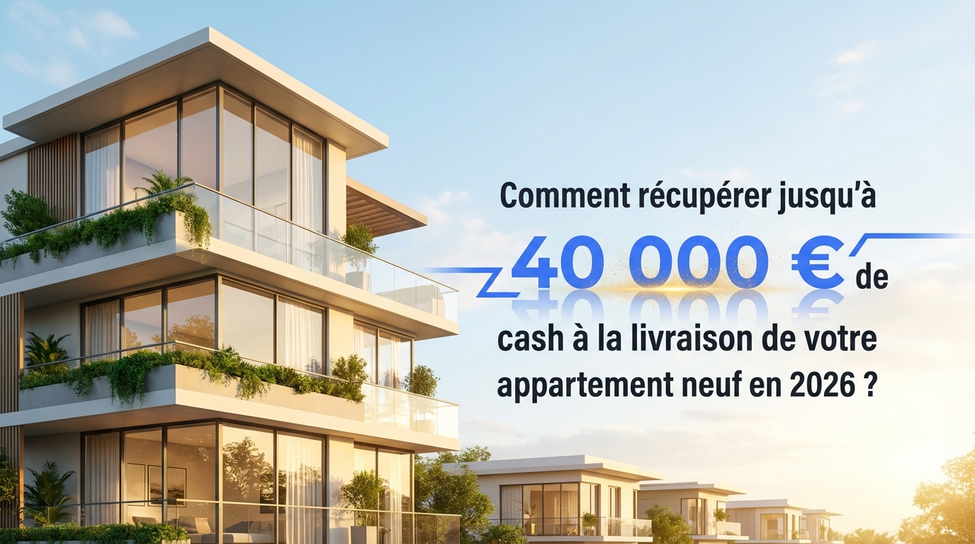 Cashback Immobilier Neuf 2026 : 40 000€ à la livraison
