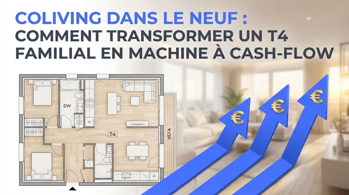 Coliving Neuf : Transformer un T4 en machine à cash-flow