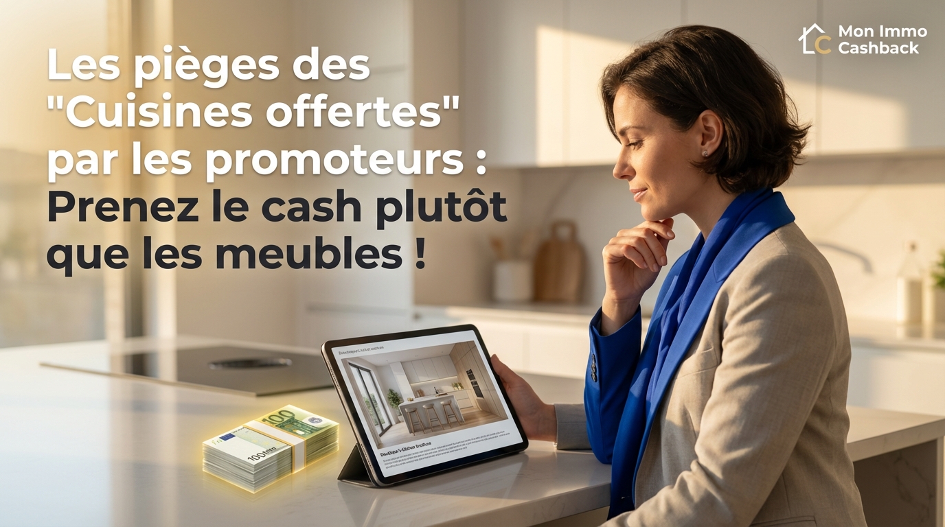 Cuisine offerte promoteur : le piège à éviter, prenez le cash