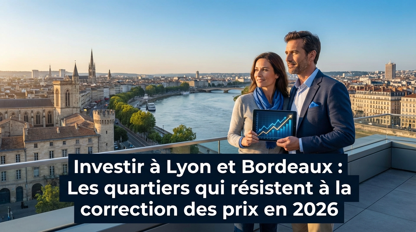 Investir Lyon & Bordeaux 2026 : Les quartiers anti-correction
