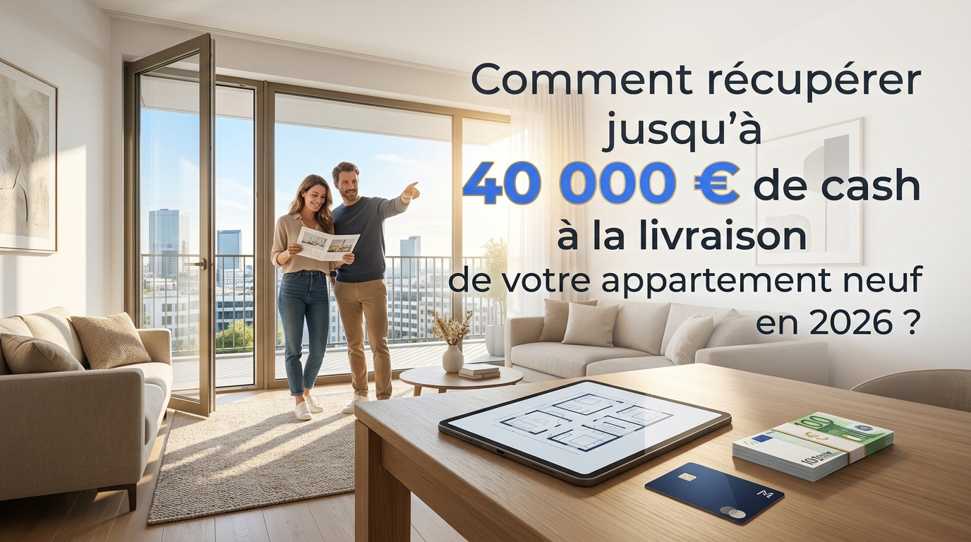 Appartement Neuf 2026 : Récupérez 40 000€ de cash à la livraison