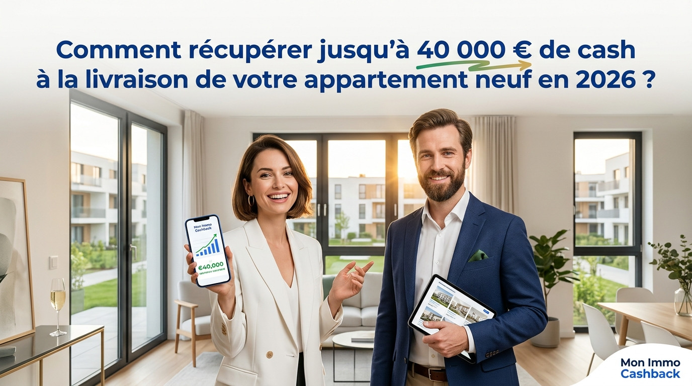Cashback Immobilier Neuf 2026 : Récupérez 40 000€ à la livraison